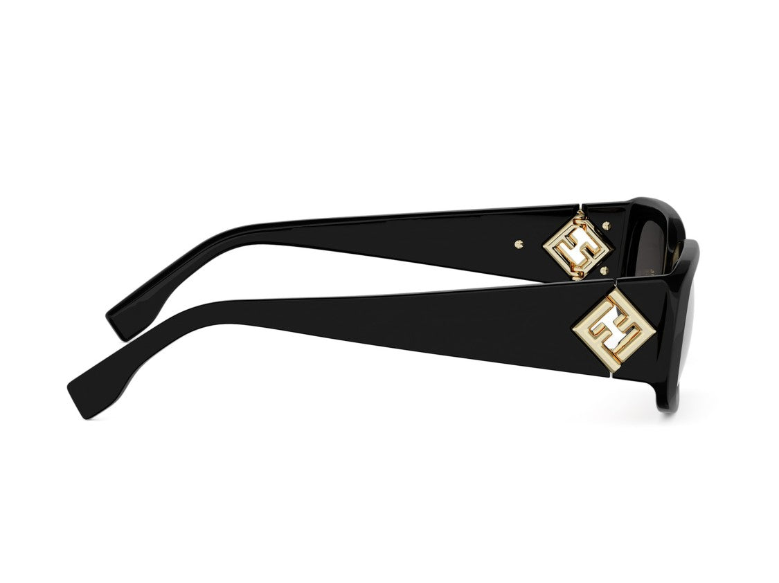 Fendi Gold Fe40222i Oversized Square Sunglasses
