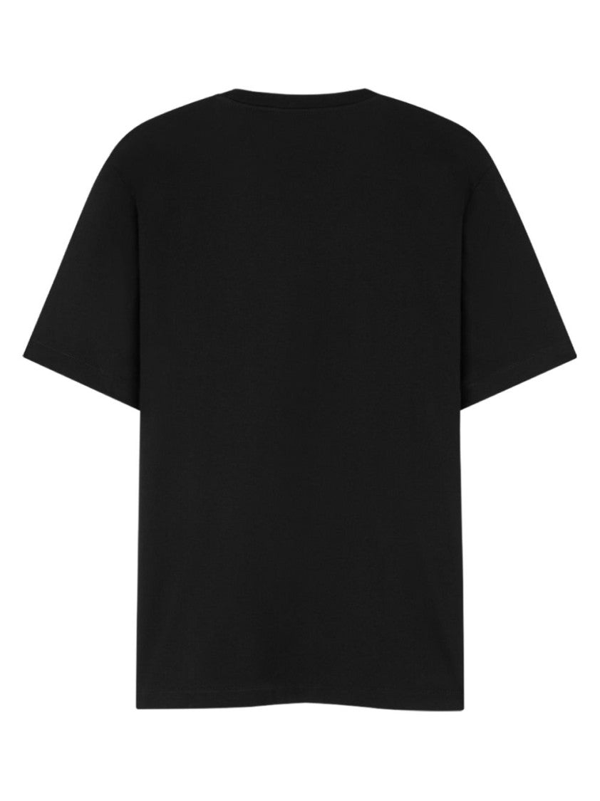 Versace Black T-Shirt With Medusa Head Motif And Chain-Link Print