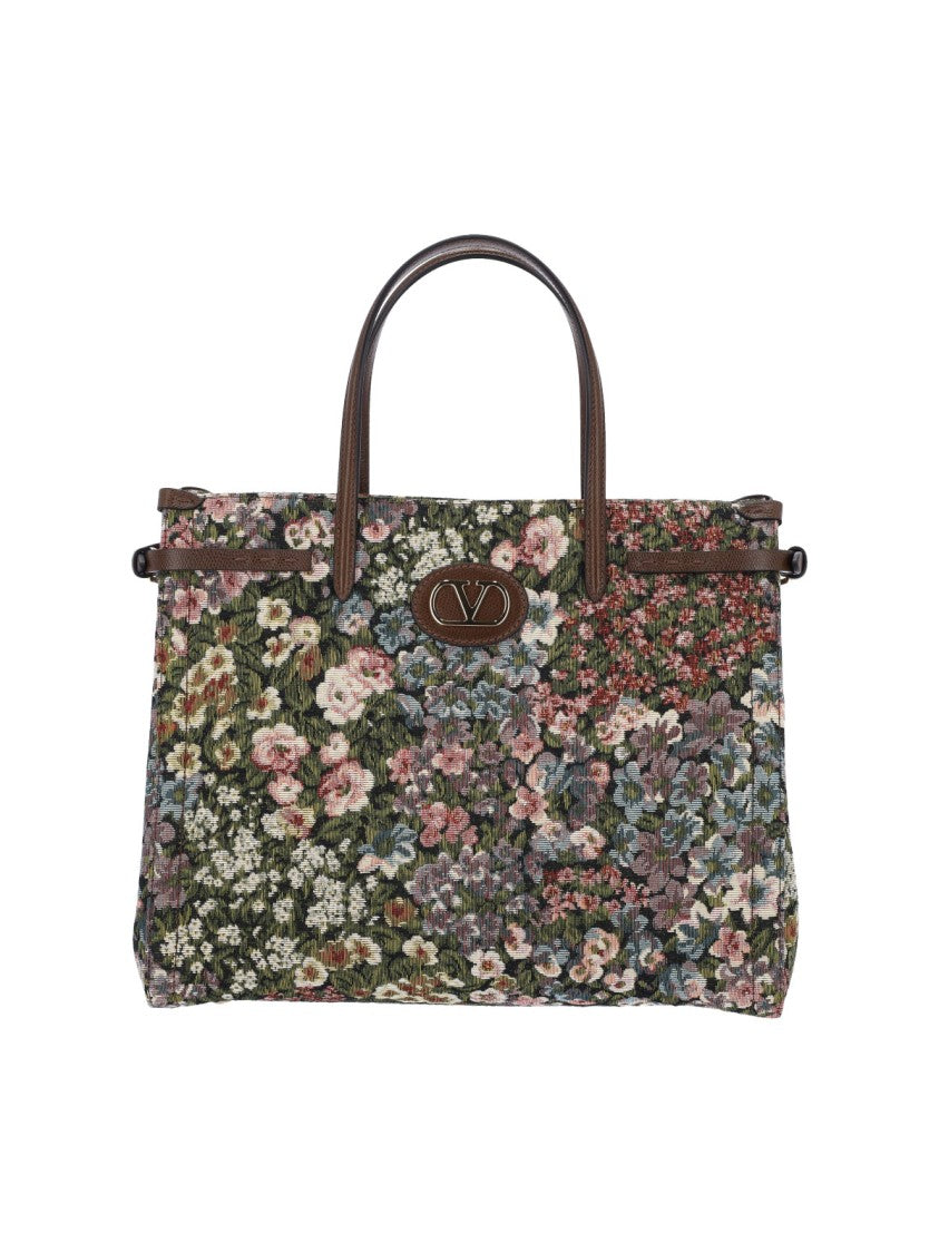 Valentino Garavani "Antibes" Small Tote Bag, In Multicolor Fabric