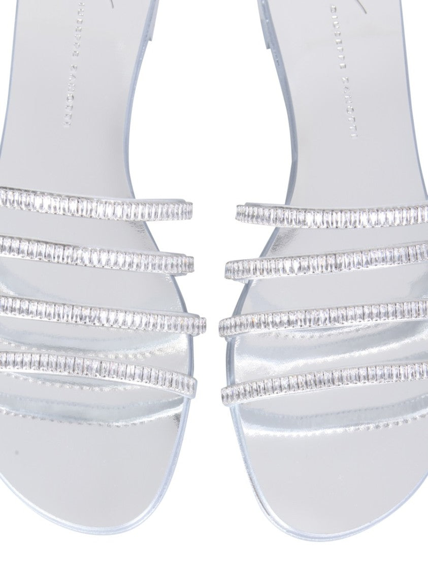 Giuseppe Zanotti Flat Crystal Sandals