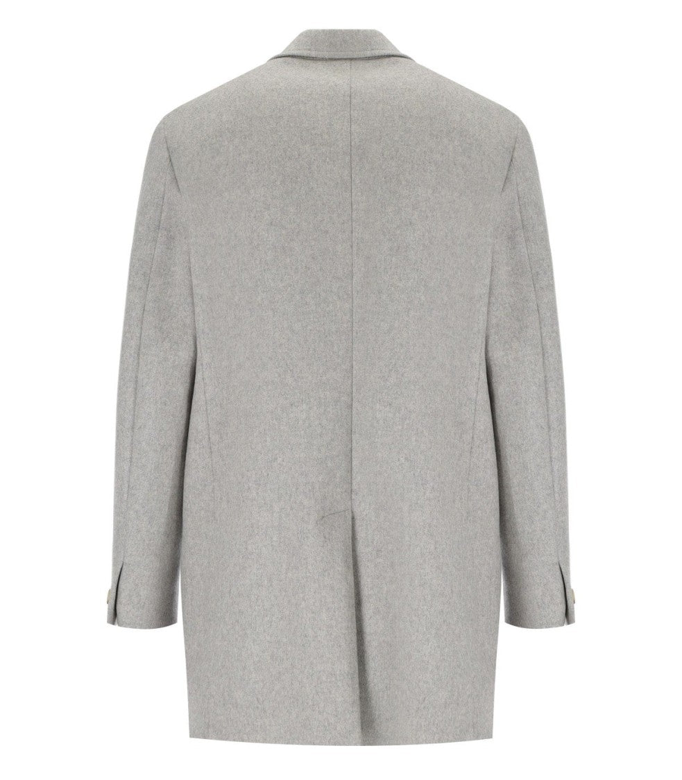 Manuel Ritz Grey Single-Breasted Coat