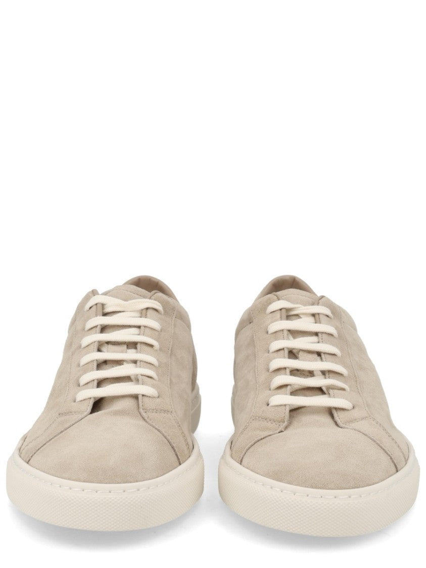 Common Projects White Achilles Suede Low-Top Sneakers