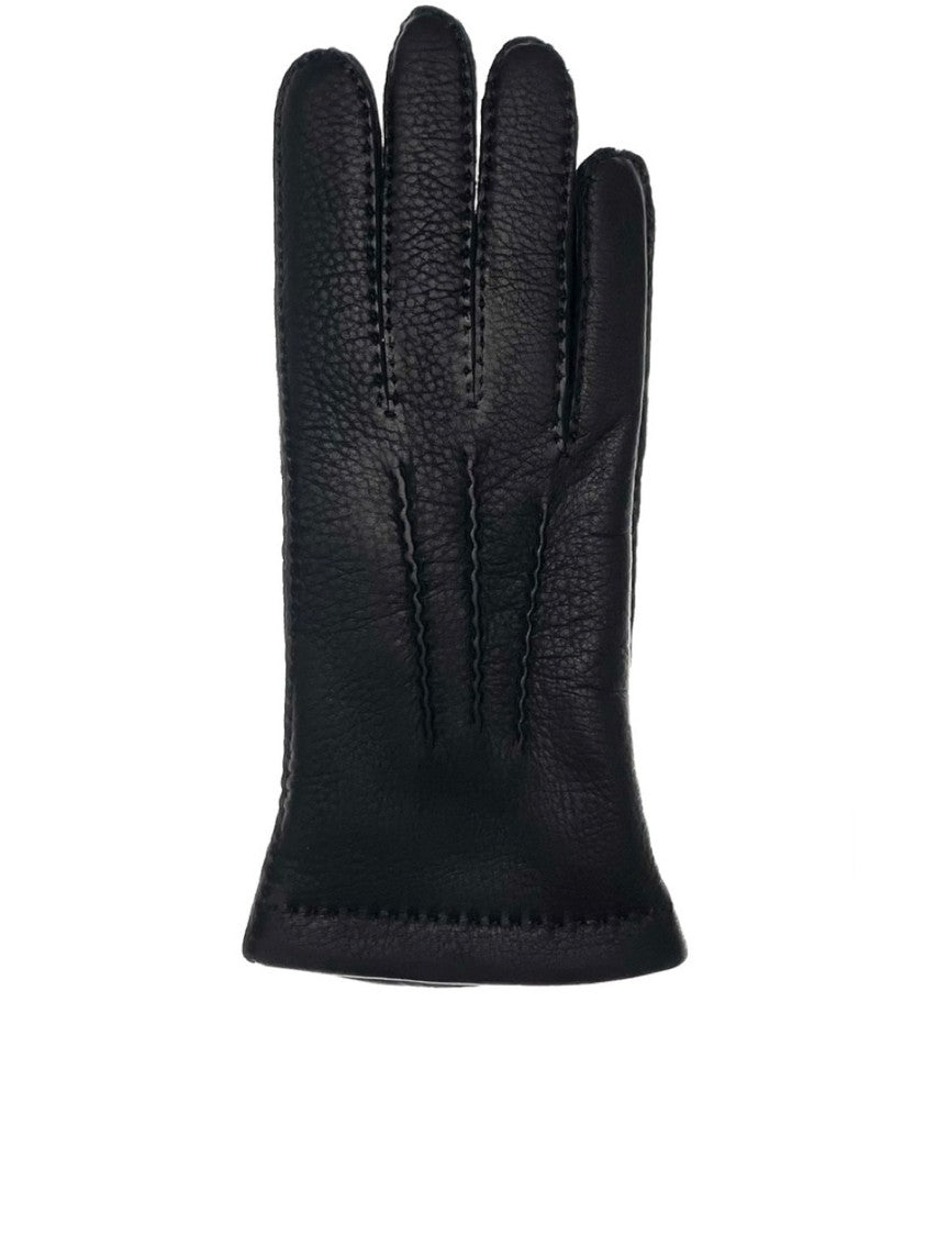 Restelli Textured Leather Stitched Fit Gloves