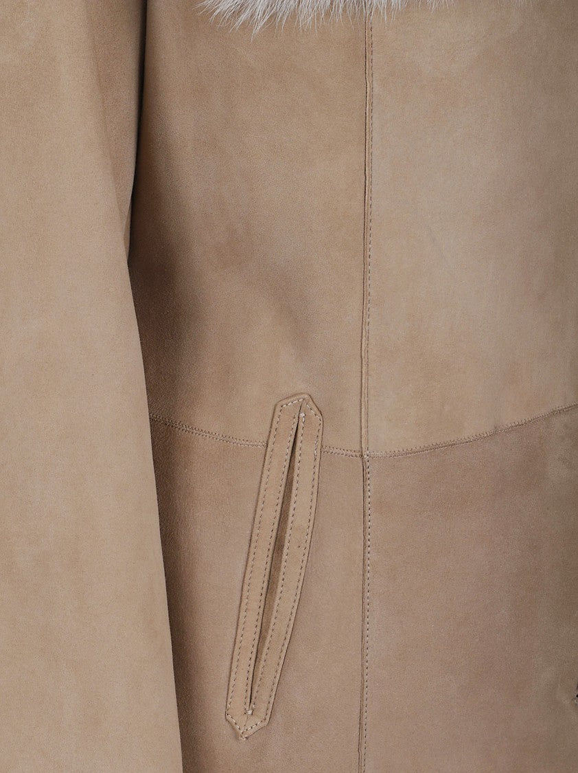Arma Leather And Toscana Suede Coat