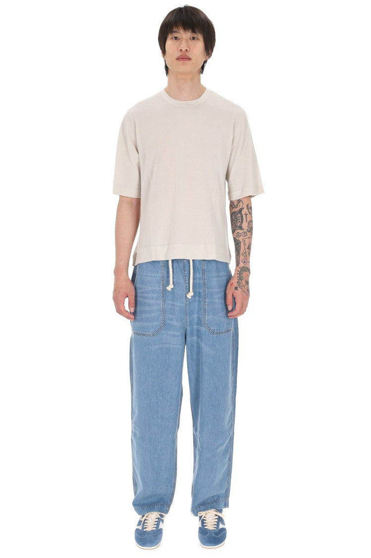 Officine Generale Boris Ultra-Soft Lyocell-Wool T-Shirt