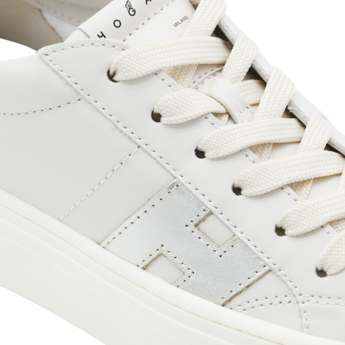 Hogan Low-Top Sneakers With Metallic Accents And Platform Sole