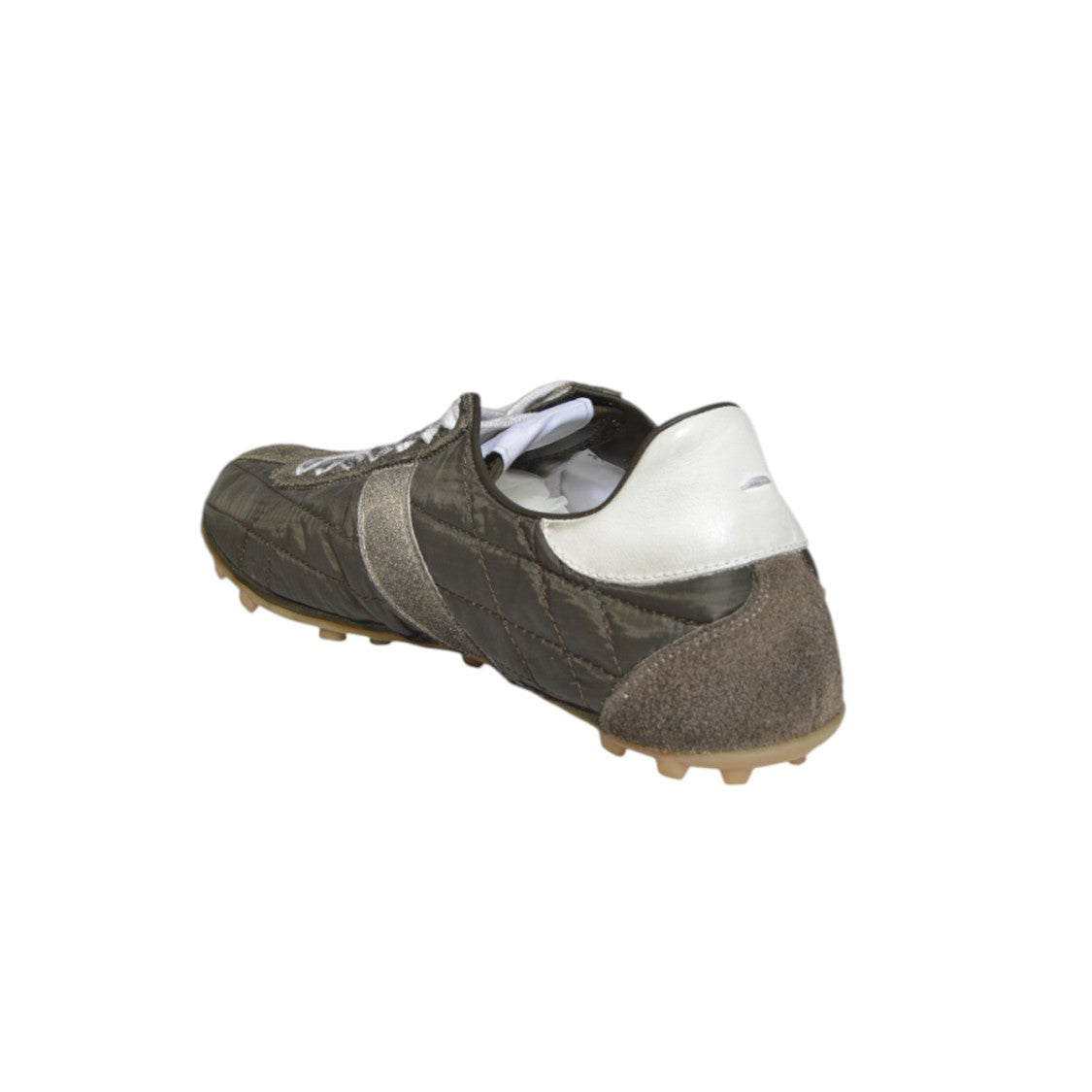 Maison Margiela Quilted-Texture Sneakers With Rugged Sole And Suede Overlays