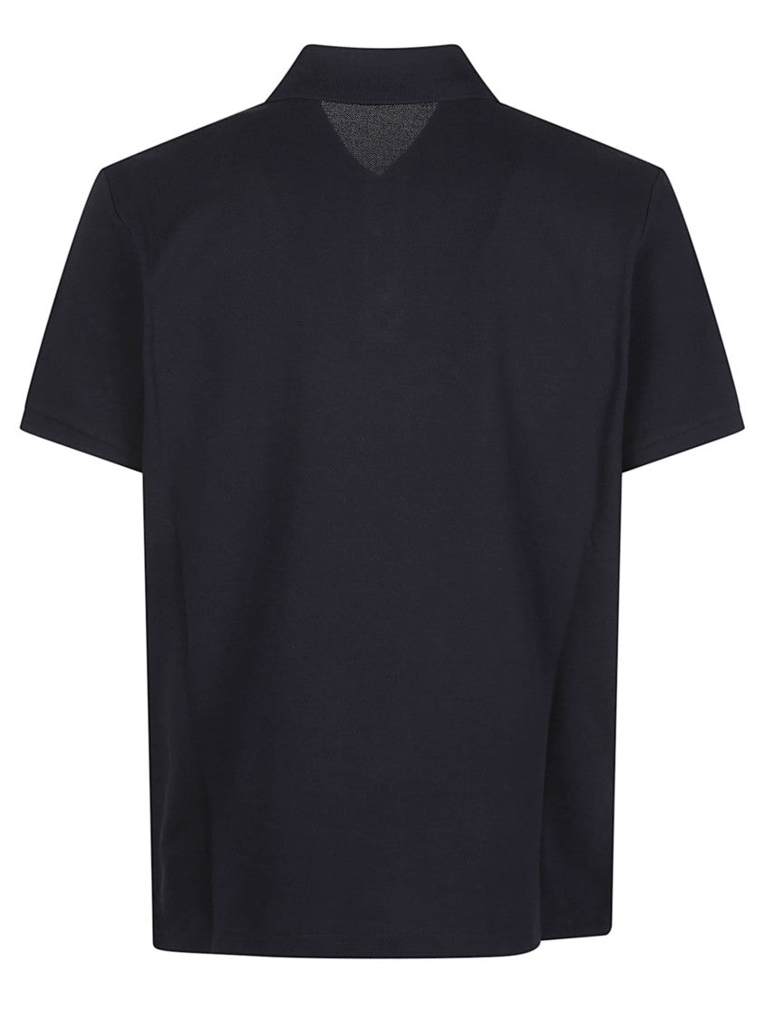 Moncler Stripe Short-Sleeve Cotton Polo Shirt