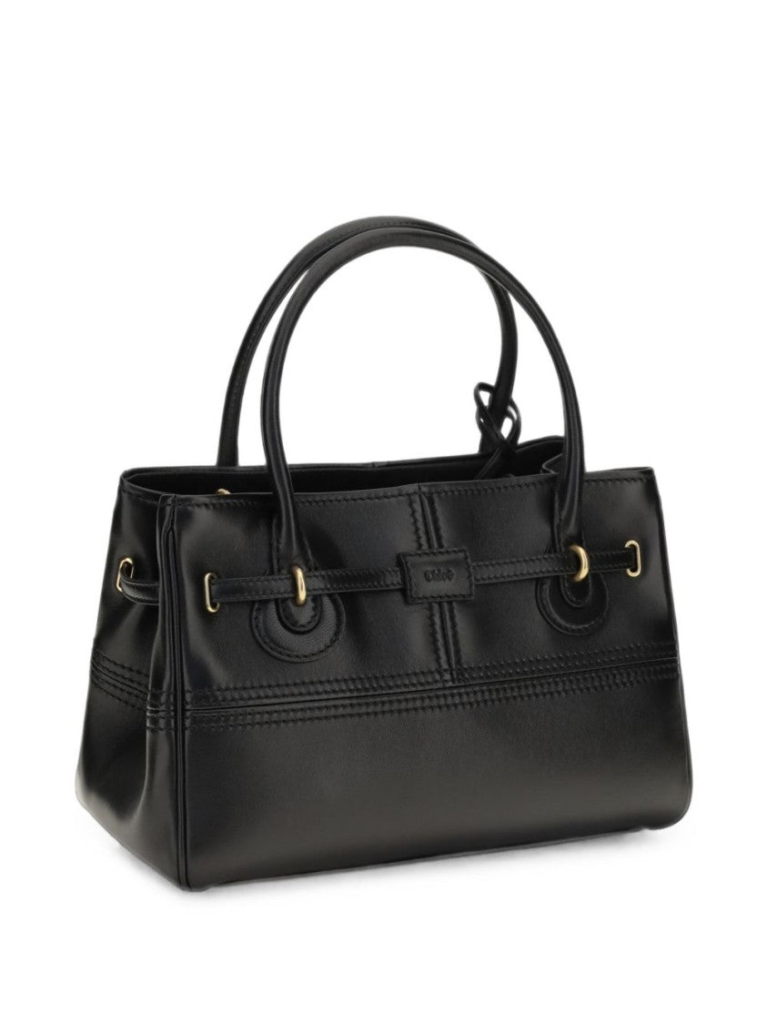 Chloé Black Padlock Lambskin Handbag