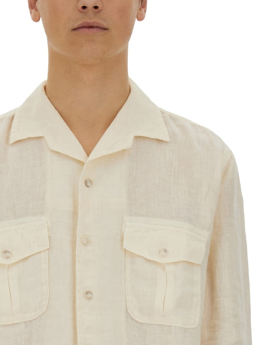 120% Lino Slim Fit Linen Shirt