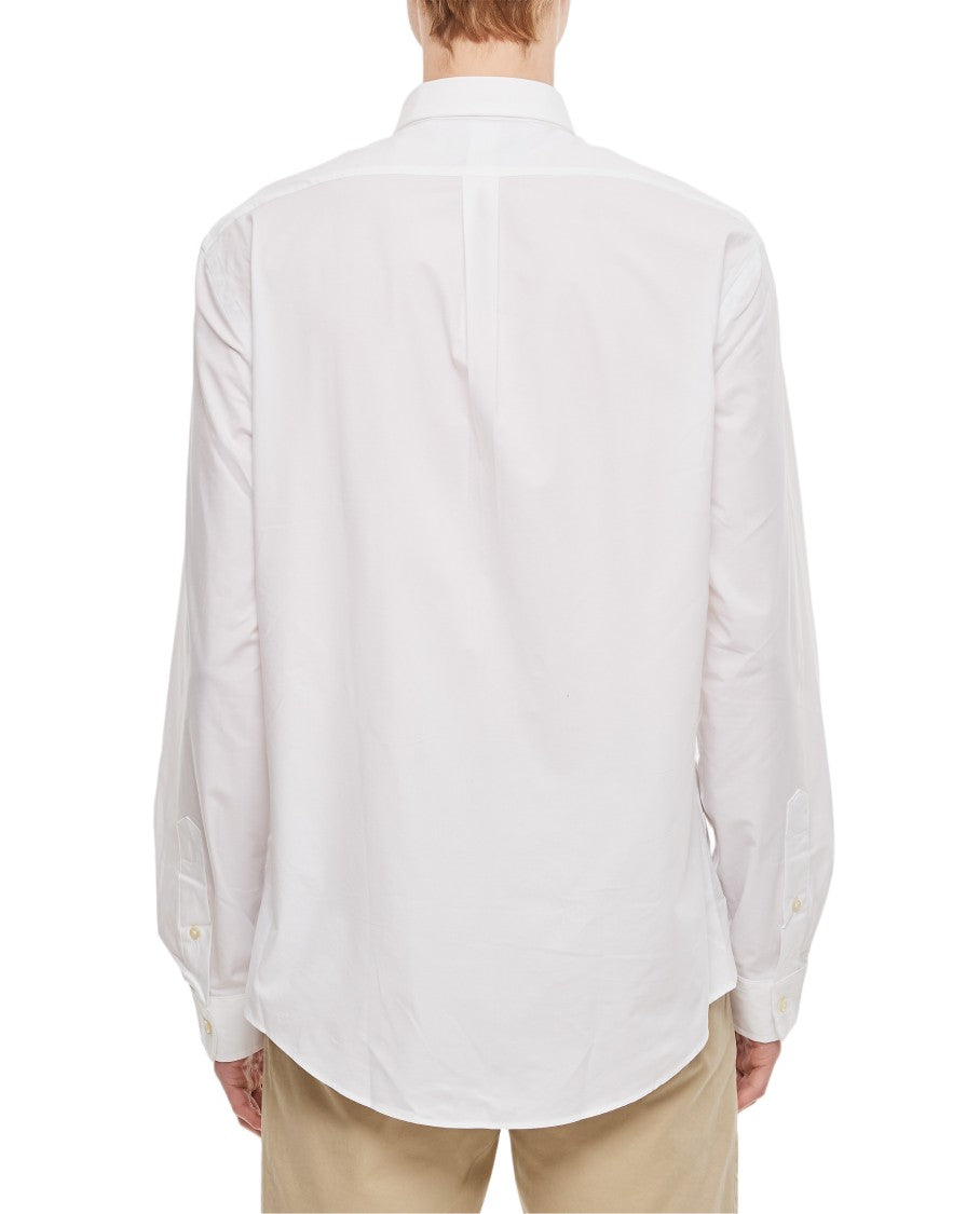 Polo Ralph Lauren White Long Sleeve-Sport Mini Logo Shirt