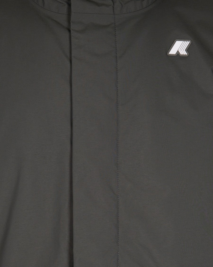 K-Way Nylon Ottoman Warm Casual Jacket With Adjustable Hood