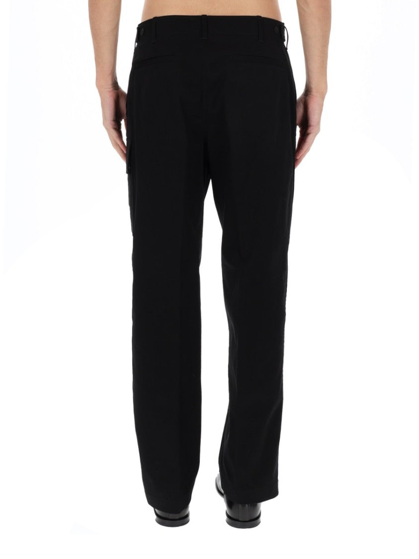 Fendi Straight-Leg Cargo Pants With Subtle Logo Detail