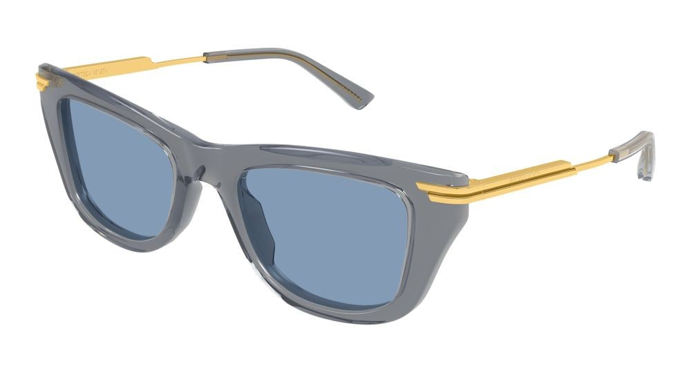 Bottega Veneta Light Blue Translucent Acetate Sunglasses
