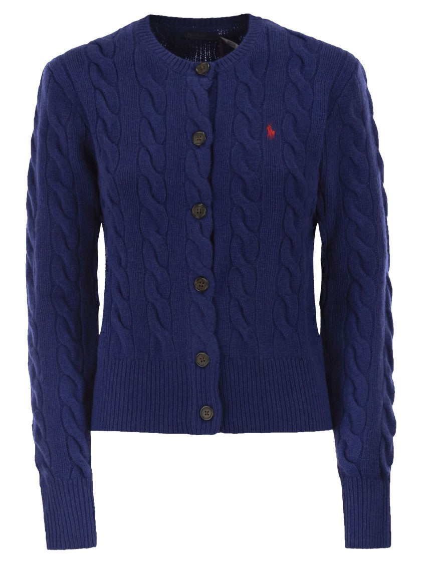 Polo Ralph Lauren Wool And Cashmere Cable Knit Cardigan