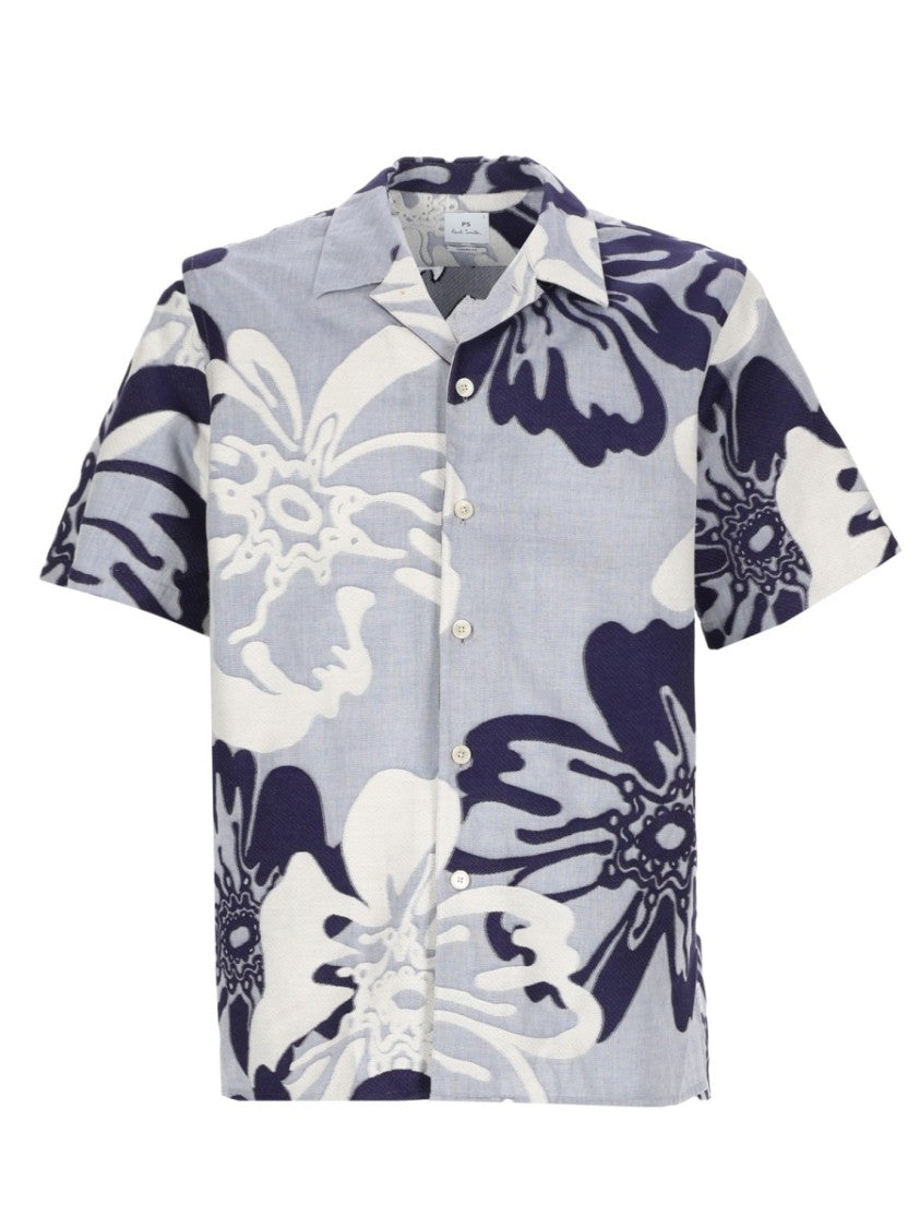 Ps Paul Smith Multicolor Floral Print Cotton Shirt