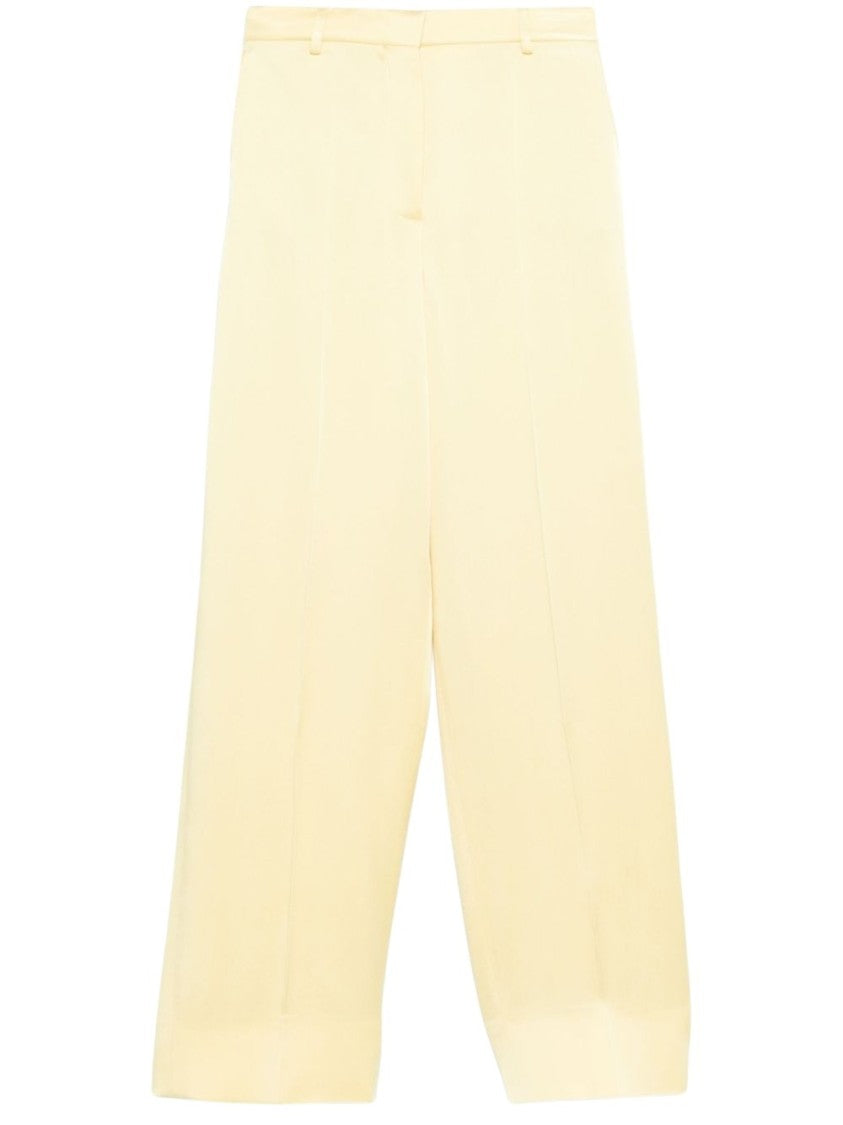 Stella Mccartney Beige Wide-Leg Trousers