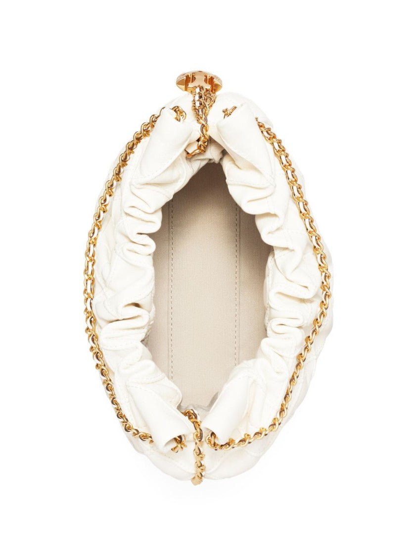 Tory Burch Quilted White Lamb Leather Bag