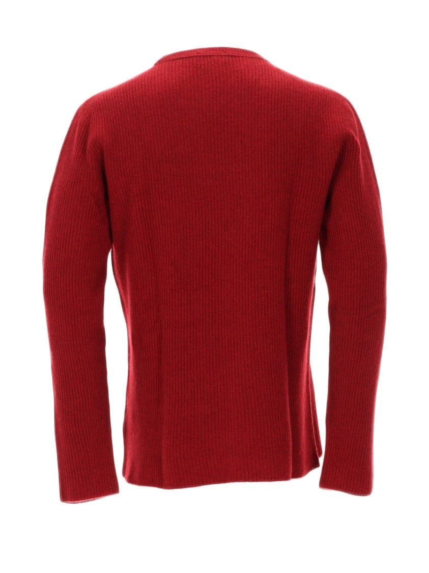 Roberto Collina Red Cashmere Knit Sweater
