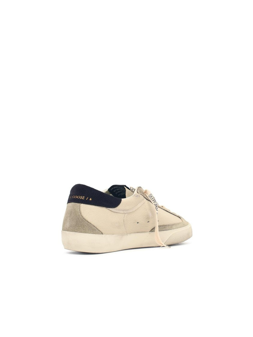 Golden Goose Cream Super Star Leather Sneakers