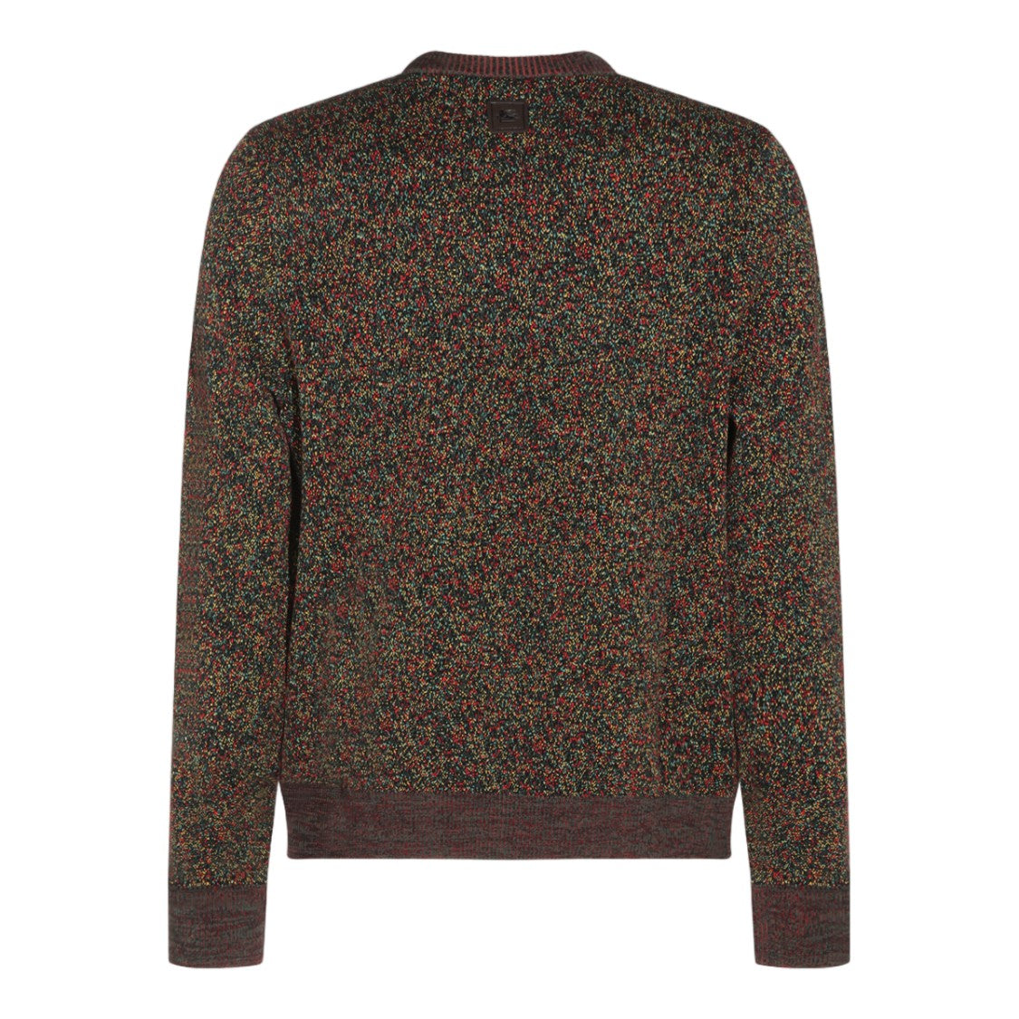Etro Artistic Owl Face Textured Knit Sweater