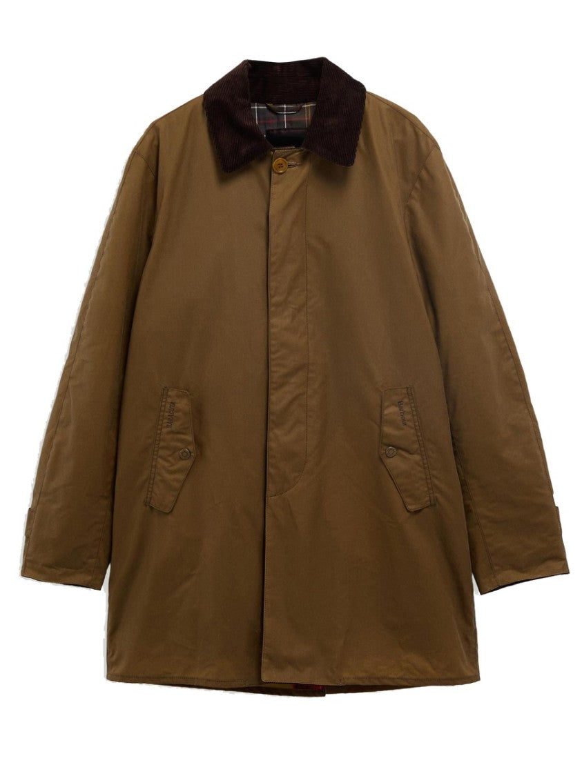 Baracuta X Barbour Mid-Length Cotton Corduroy Trench Coat