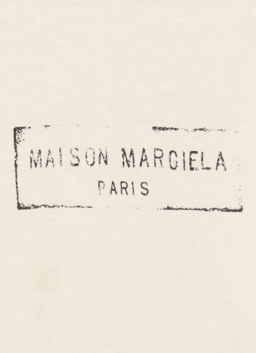 Maison Margiela Ivory Cotton T-Shirt