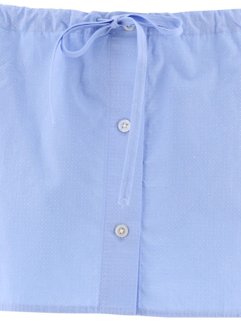 Alexander Wang Relaxed-Fit Drawstring Skort With Crystal Accents