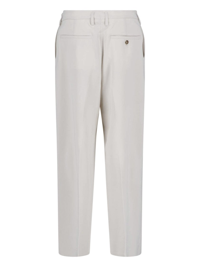 Filippa K Cream Paloma Mid-Rise Wide Leg Trousers