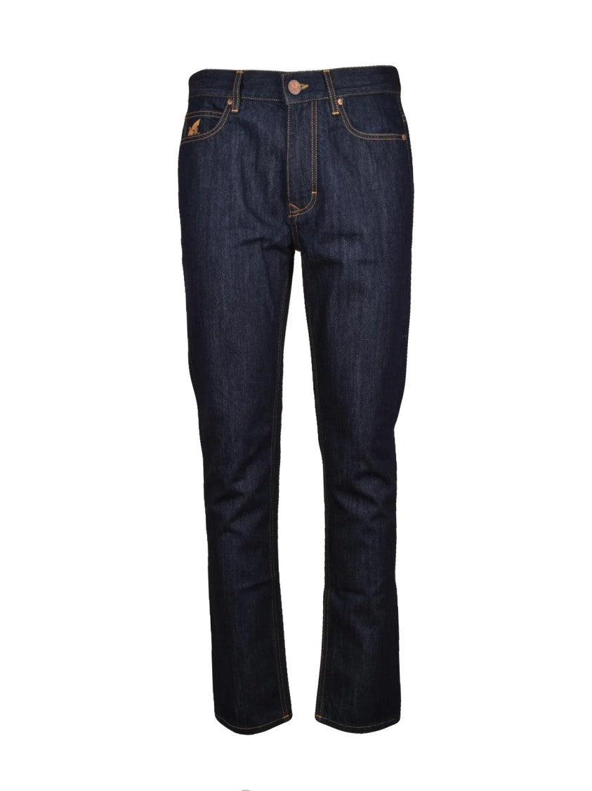 Vivienne Westwood Anglomania Blue Cotton Tapered Jeans
