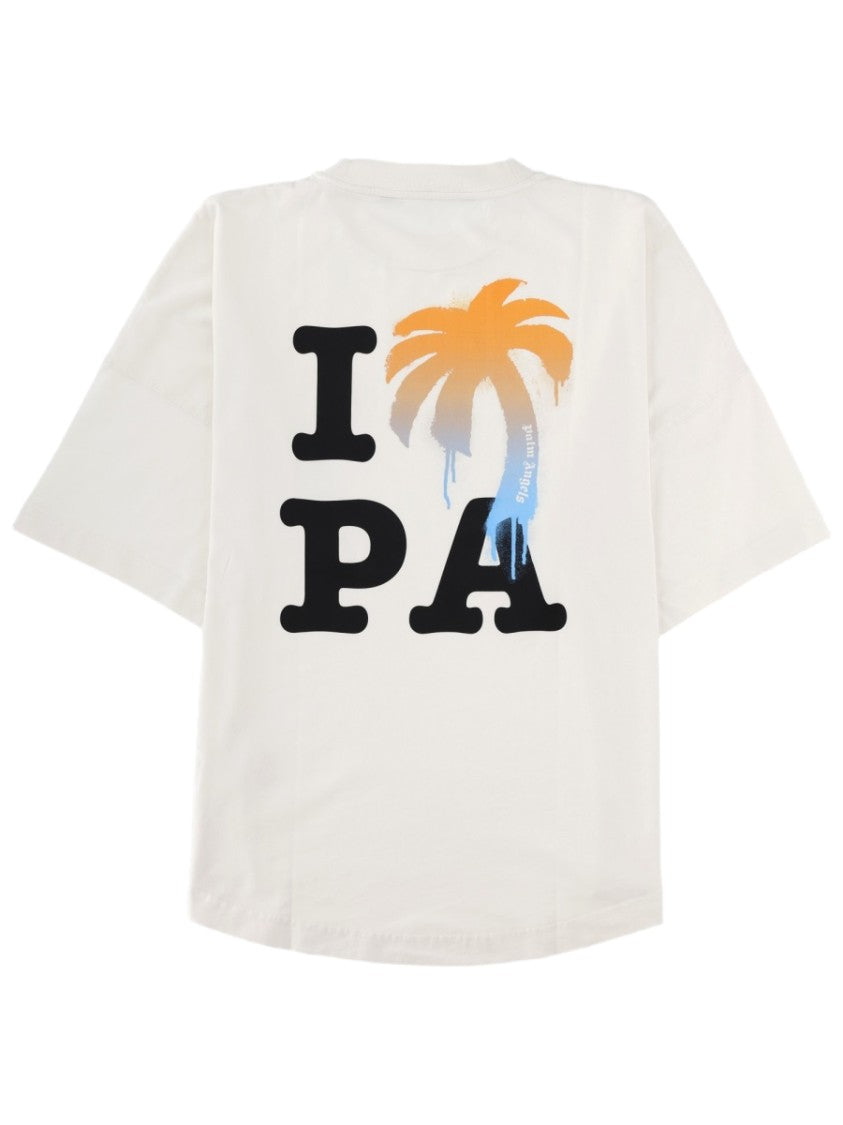 Palm Angels Palm Tree Graphic Cotton T-Shirt