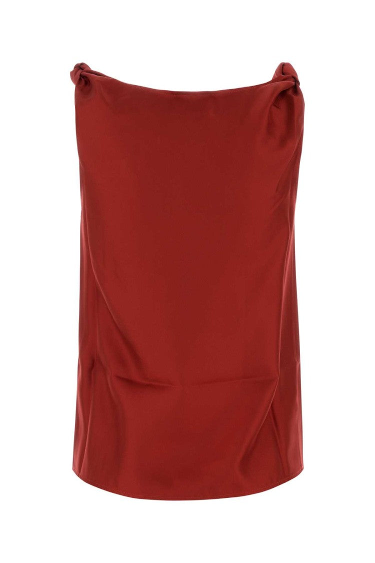 Loulou Studio Red Twill Remy Top