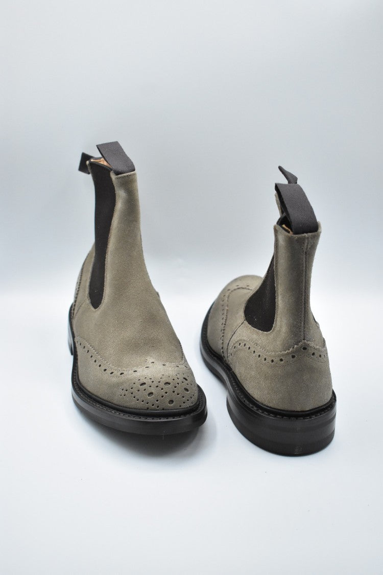 Tricker's Laced Boots With Brogue Detailing