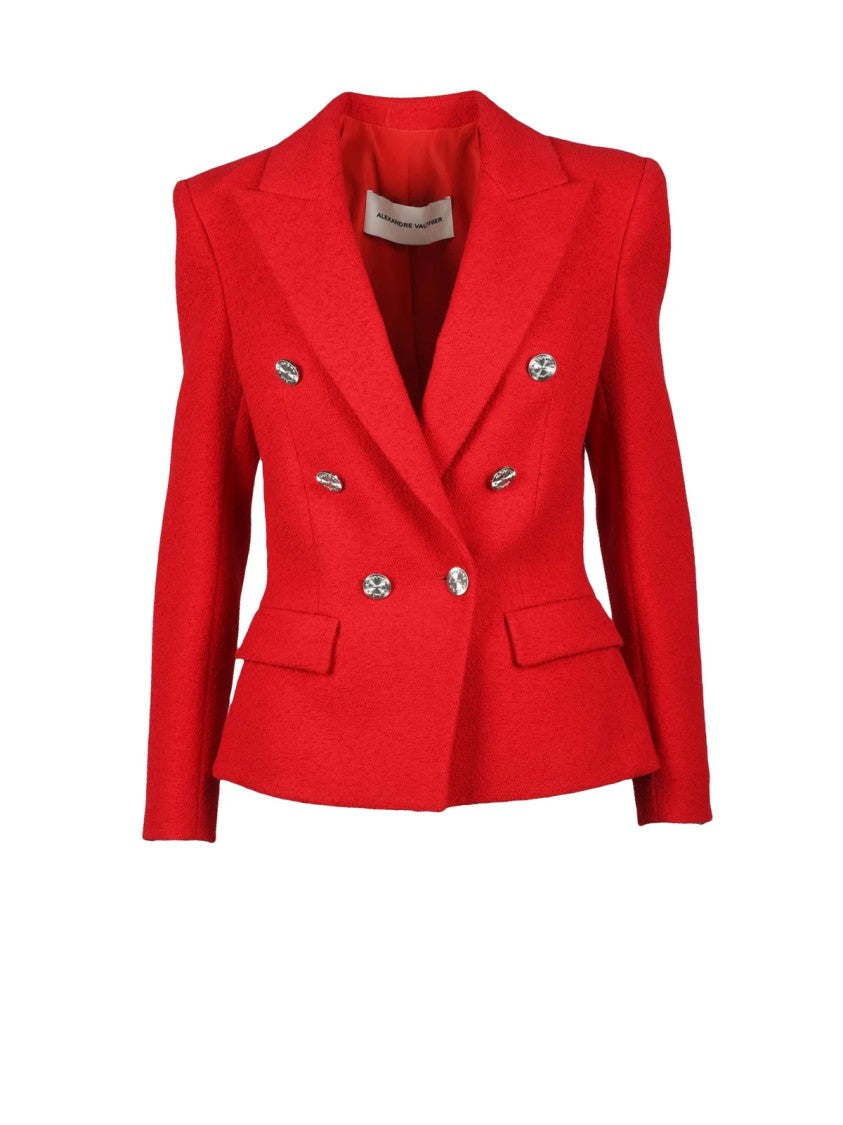 Alexandre Vauthier Red Cotton Polyamide Jacket