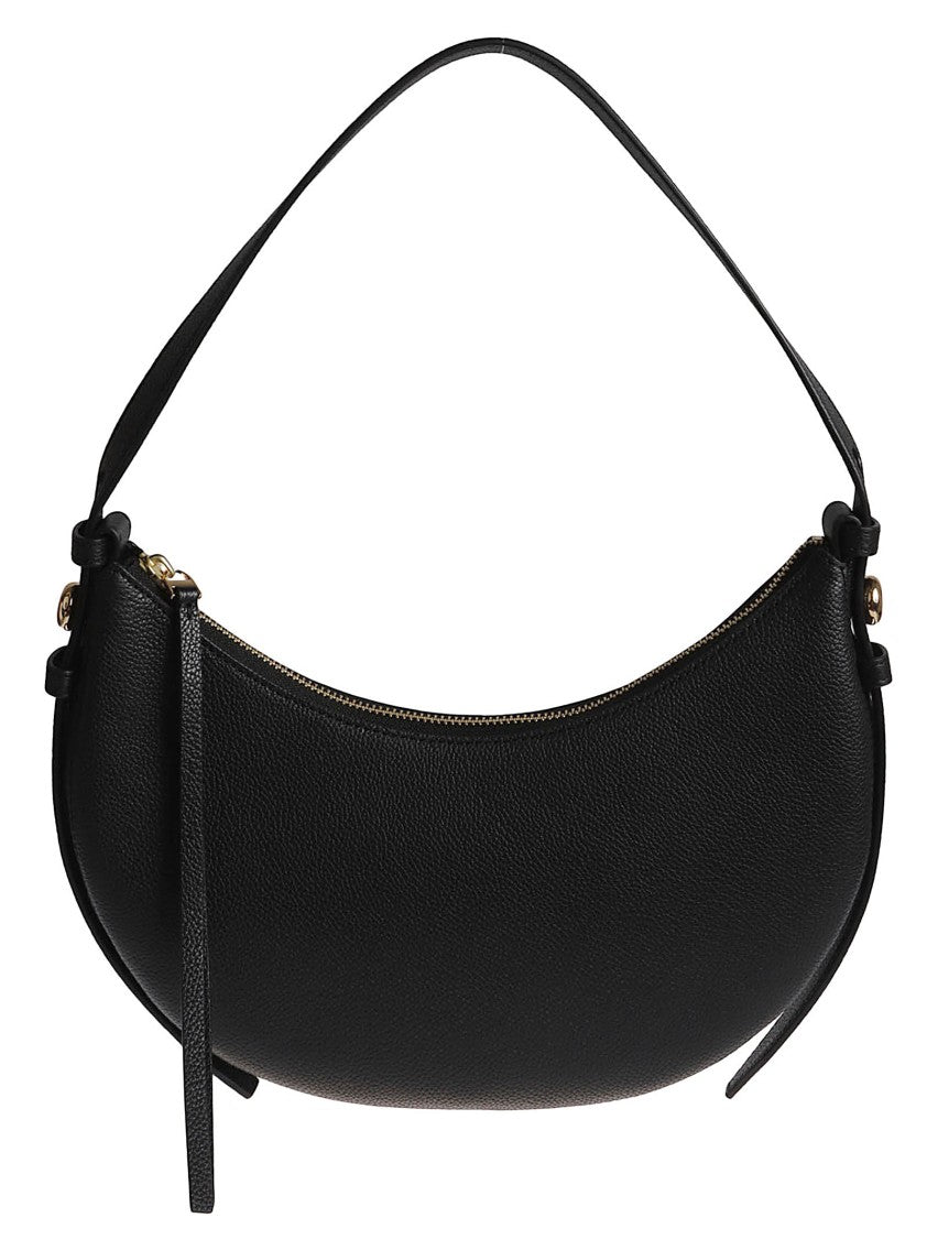 Tory Burch Romy Half Moon Handbag In Textured Leather