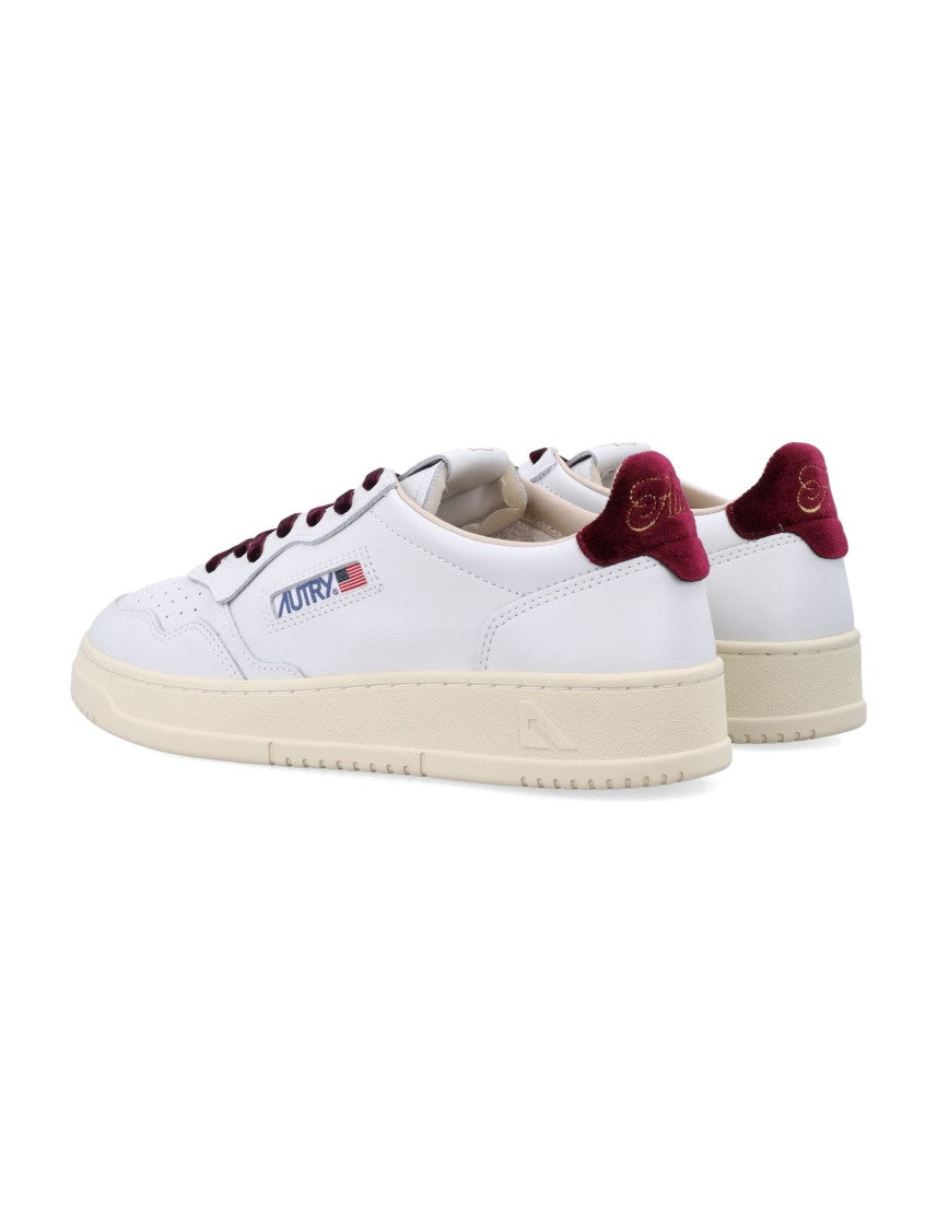 Autry Low-Top Sneakers With Perforated Detailing And Velvet Accents