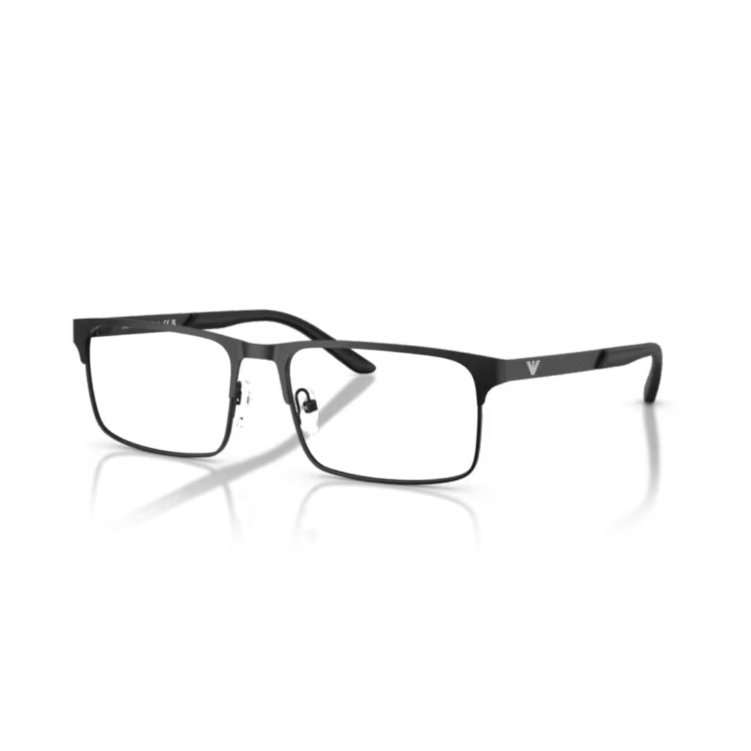 Emporio Armani 0Ea1170 Rectangular Metal Sunglasses With Adjustable Nose Pads