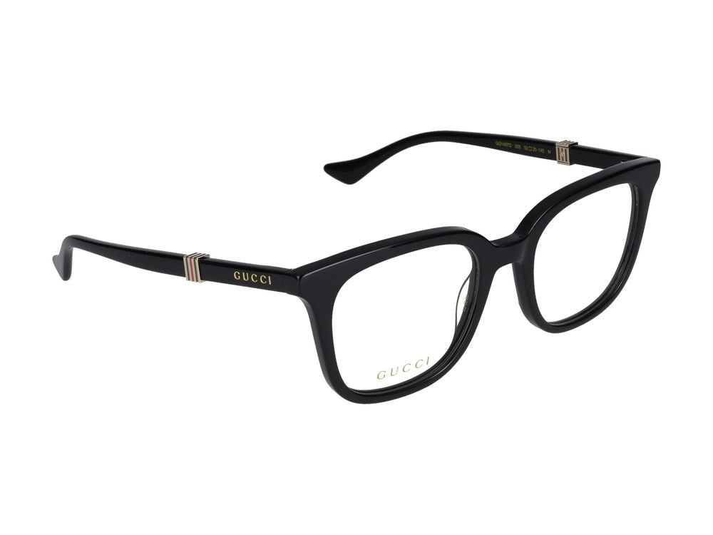 Gucci Eyeglasses Gg1497o 005 Black Black Transparent 52/20/145