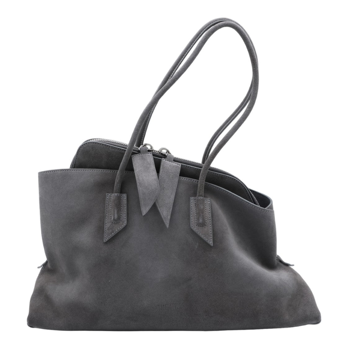 The Attico Suede-Like Slouchy Handbag With Dual Handles