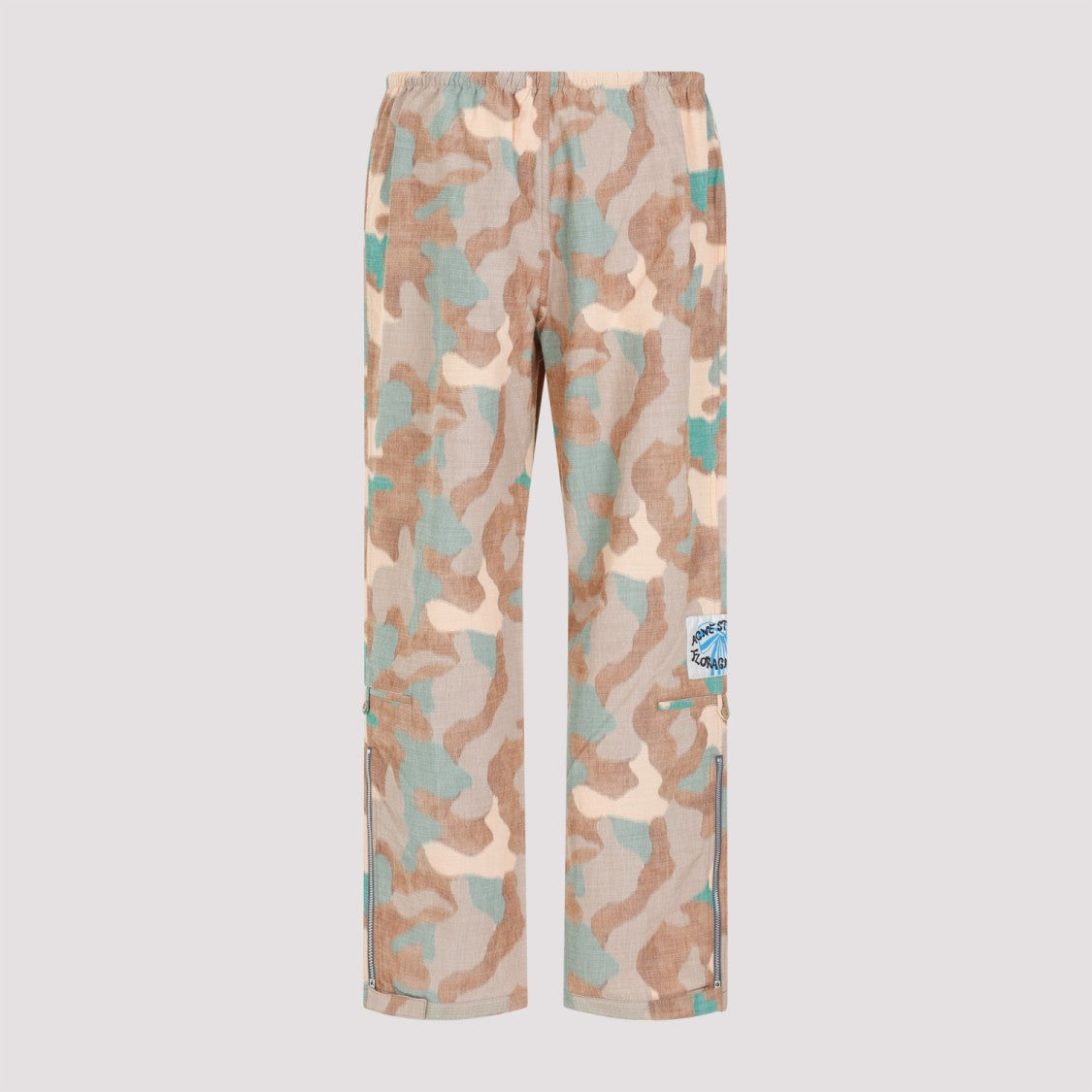 Acne Studios Orange Green Cotton Pants
