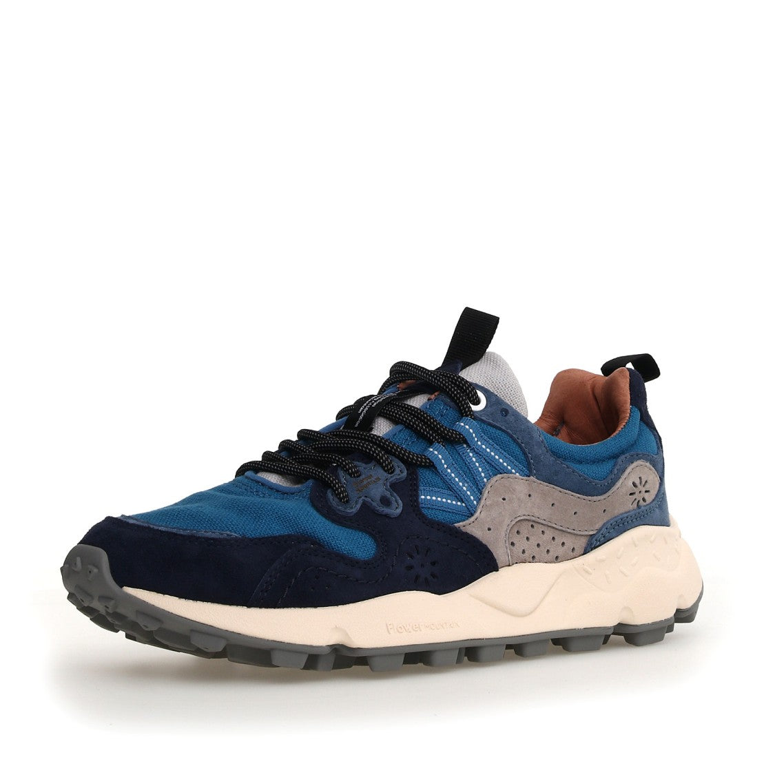 Flower Mountain Yamano Blue And Light Blue Canvas Sneakers