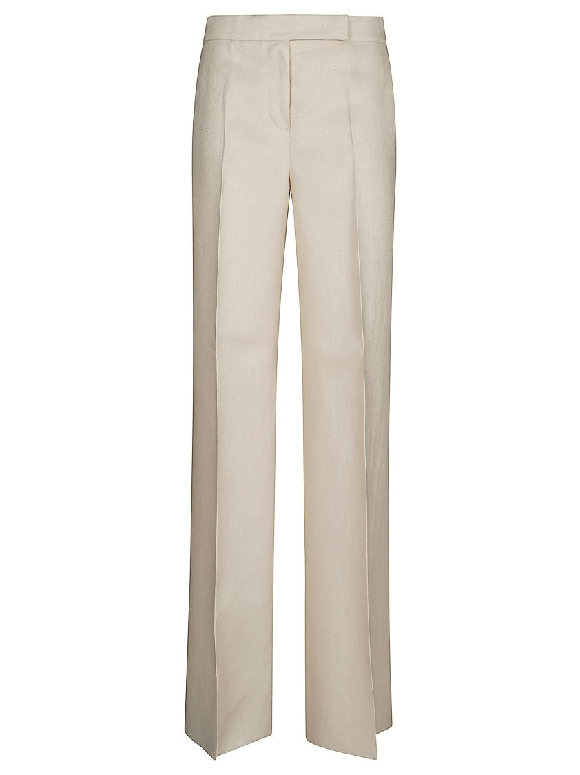 Max Mara Pure Lino Diagonale Wide Trousers