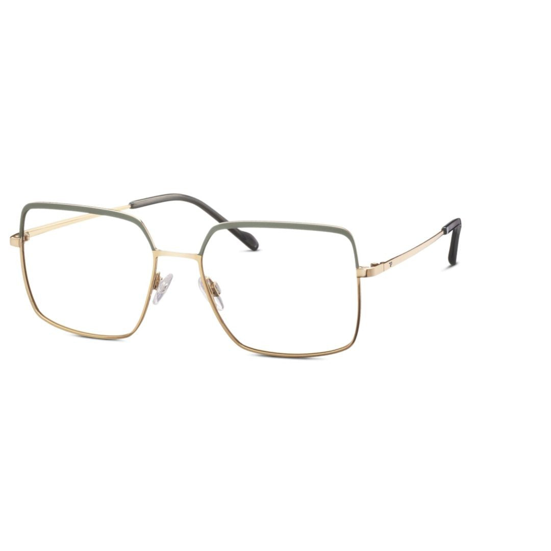 Eschenbach Titanflex Eb 826036 Geometric Square Eyeglasses With Gold