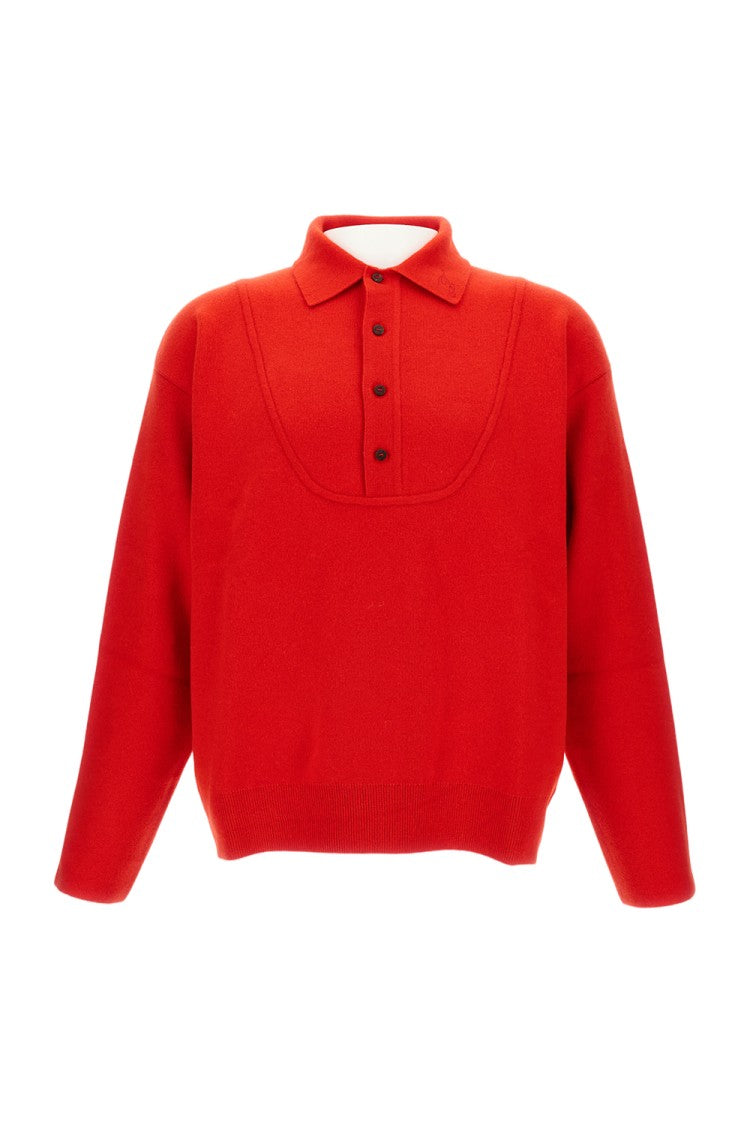 Jacquemus La Maille Vareuse Ball' Polo Shirt