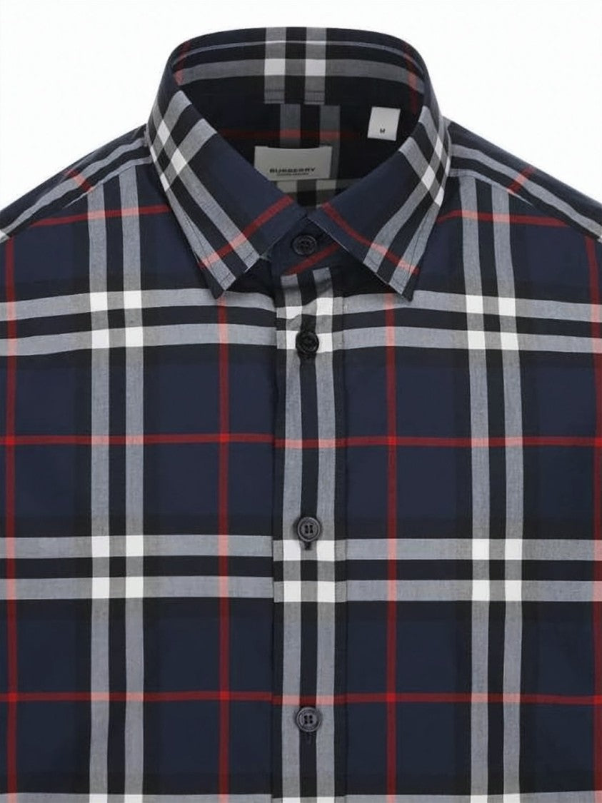 Burberry Long-Sleeve Checkered Cotton Shirt