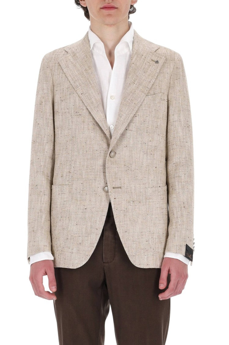 Tagliatore Pino Lerario Textured Cotton-Silk Blazer