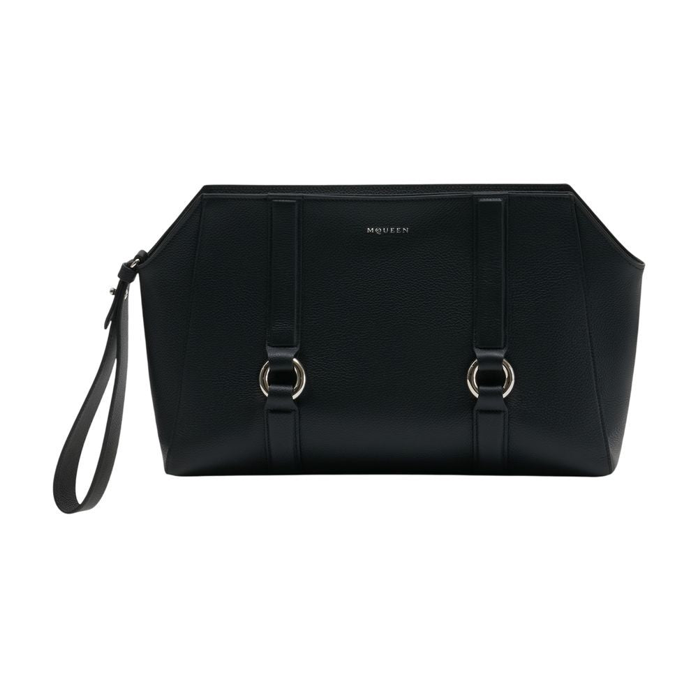 Alexander Mcqueen New Farringdon Leather Clutch