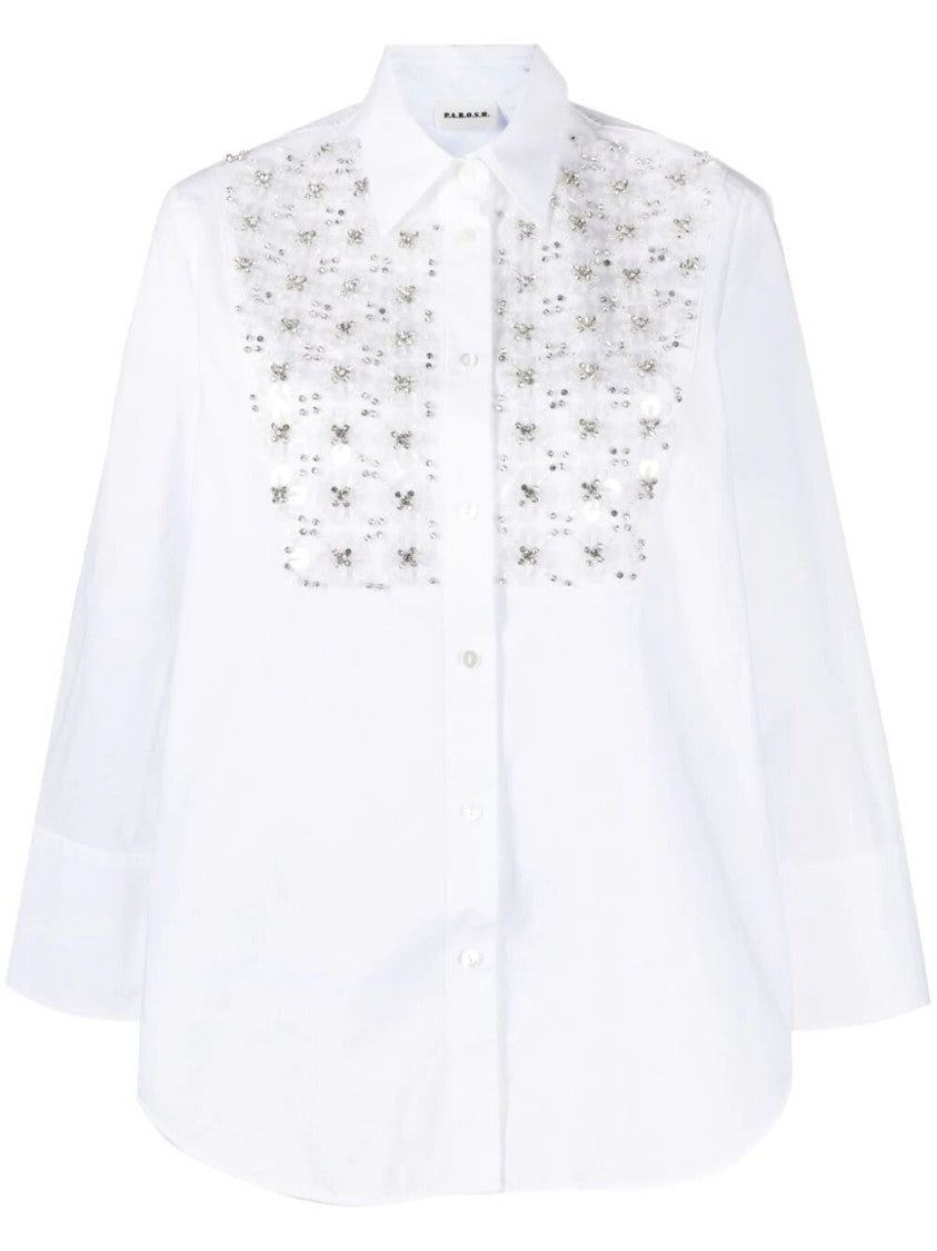 P.A.R.O.S.H. Shirt With Distinctive Plastron