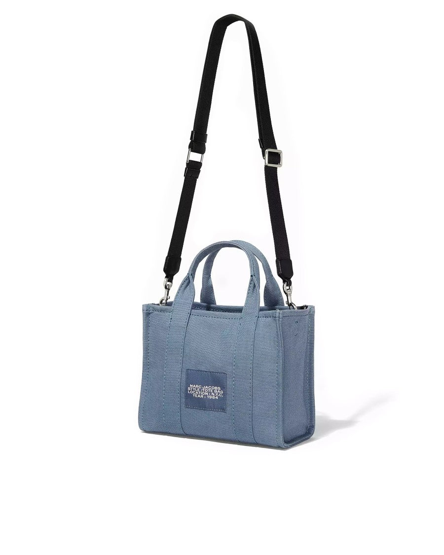 Marc Jacobs Textured Cotton Canvas Small Tote Bag With Adjustable Strap