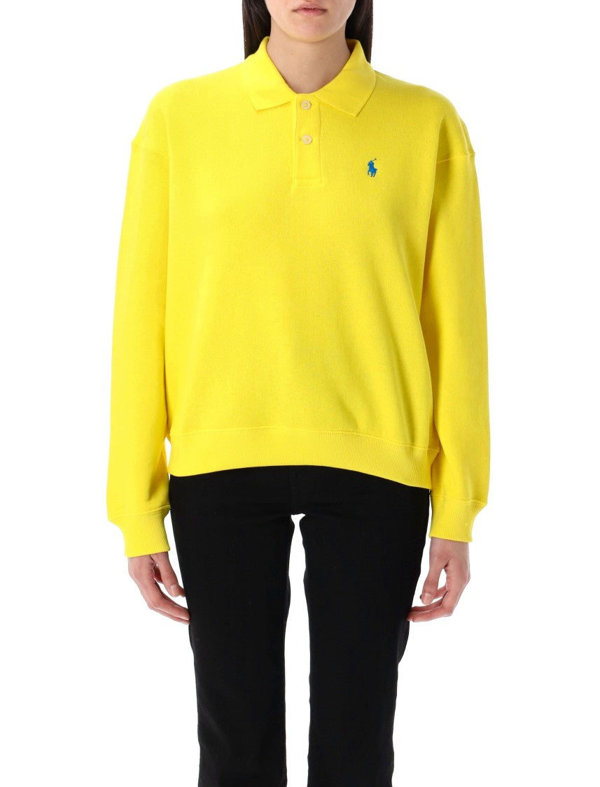 Polo Ralph Lauren Polo-Collar Sweatshirt With Embroidered Signature Details